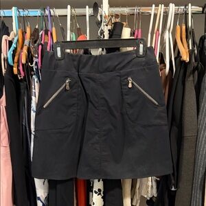 Anatomie Black Mini Skirt with Zipper Pockets